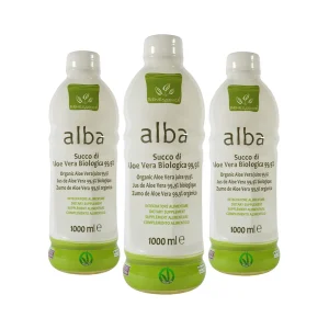 Succo di Aloe Vera Biologica da bere al 99,9% x 3